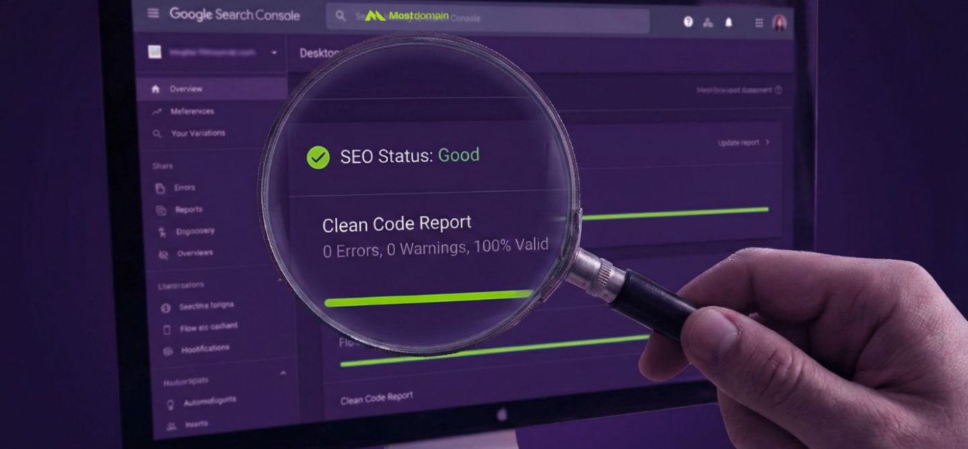 mostdomain google search console